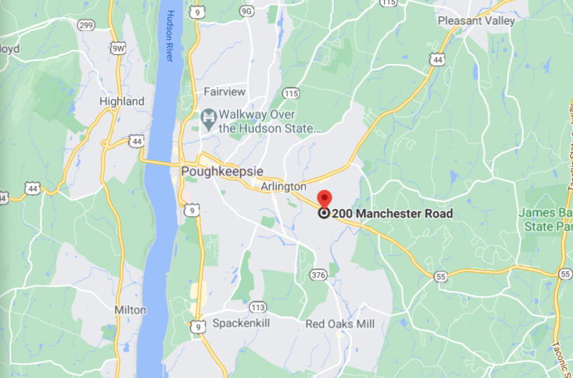 Map showing WATS International location at 200 Manchester Road, Poughkeepsie NY